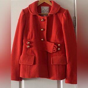 Milly Red Jacket with Gold Buttons